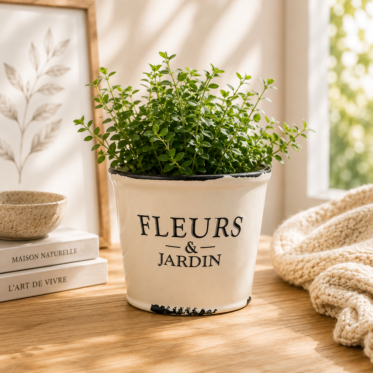 Pot décoratif « Fleur et Jardin »