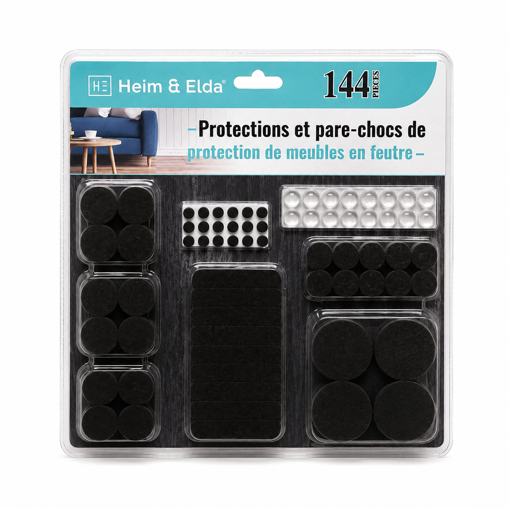 Protections et pare-chocs pour meubles – 144 pièces
