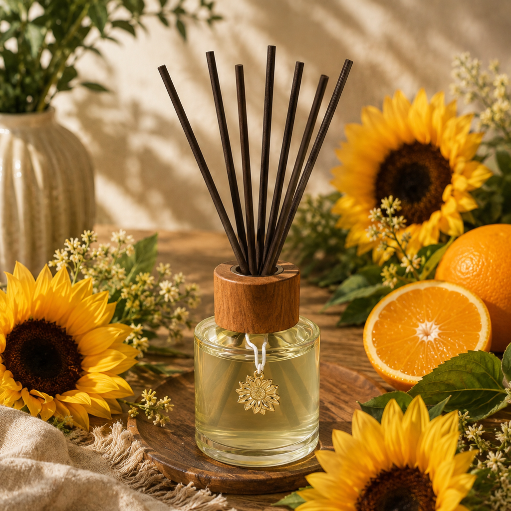 Diffuseur à bâtonnets Tournesol & Agrumes – 120 ml