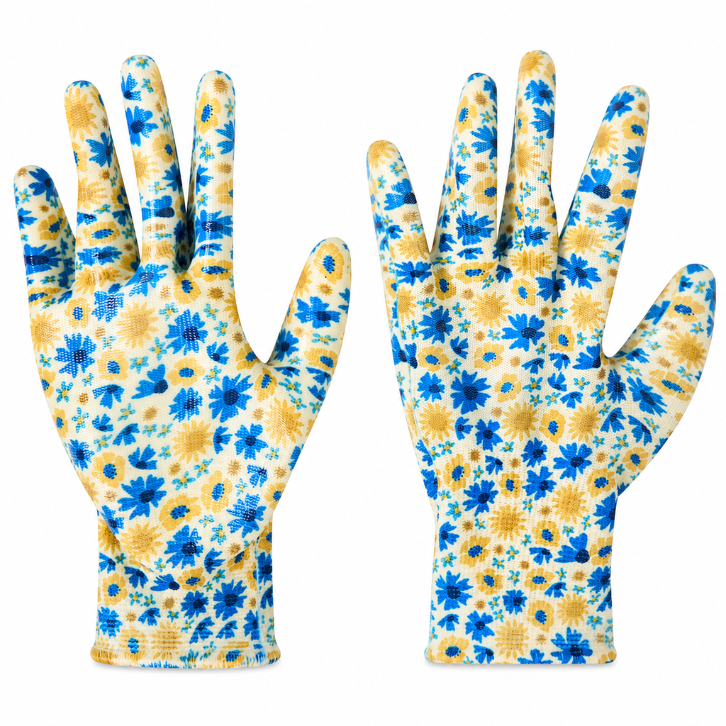 Gants de jardinage - Jaune & Bleu