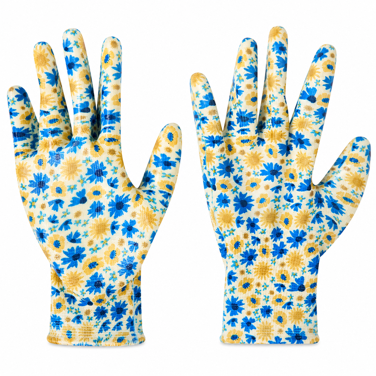 Gants de jardinage - Jaune & Bleu
