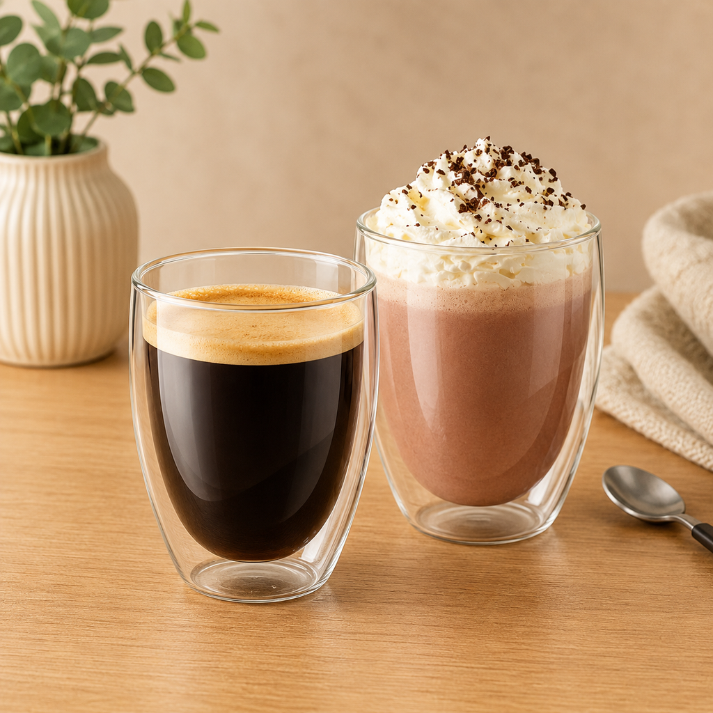 Verres double paroi à latte glacé lot de 2 – 350 ml