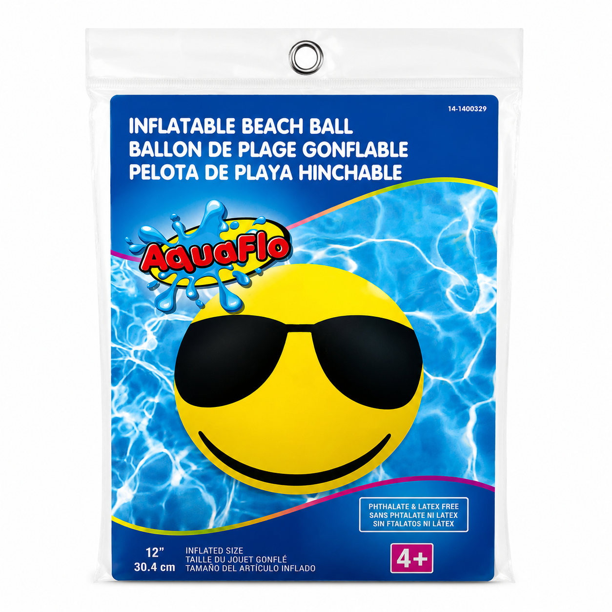 Jouet de plage - Ballon gonflable Smiley – 30,4 cm