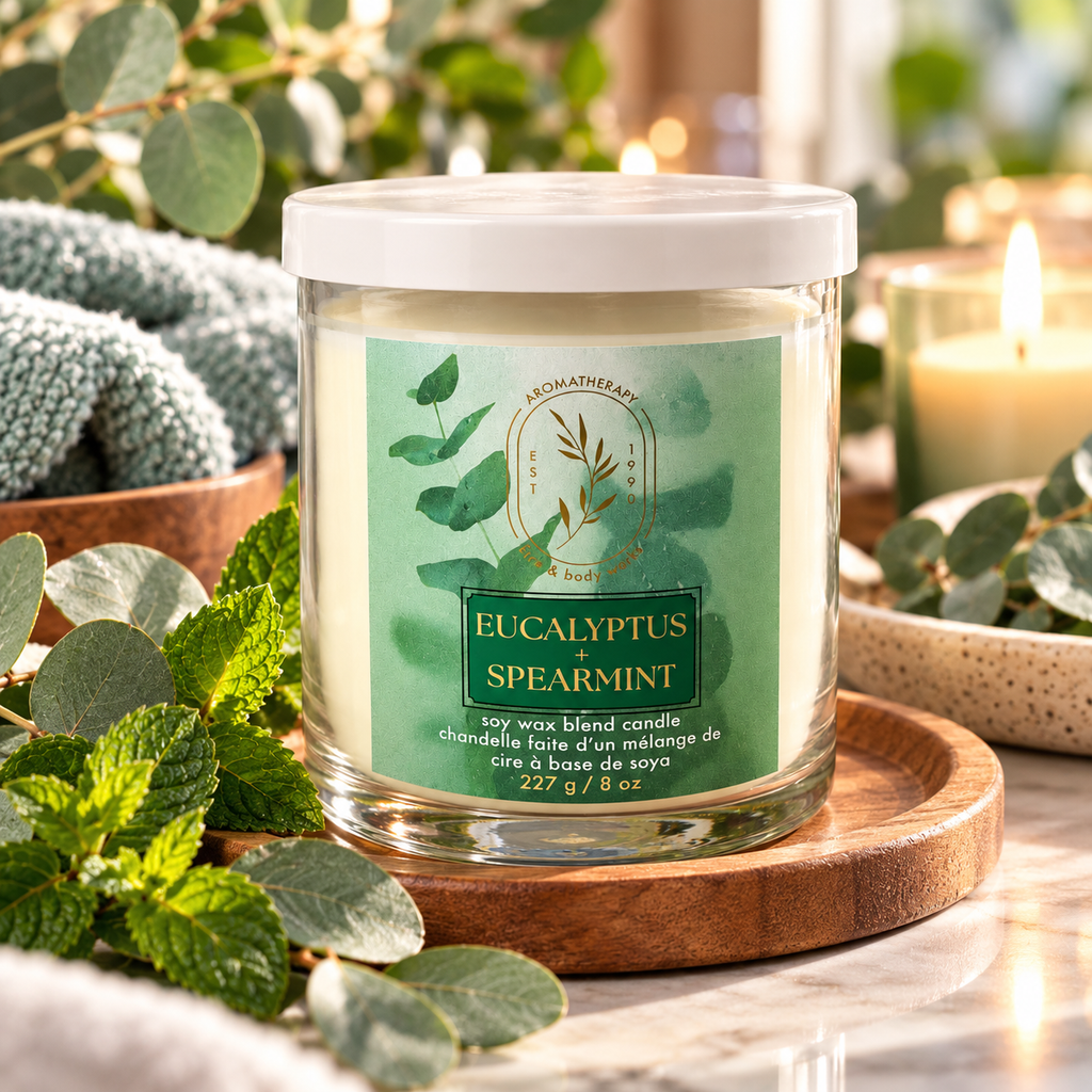 Bougie 1 mèche - Eucalyptus & Spearmint
