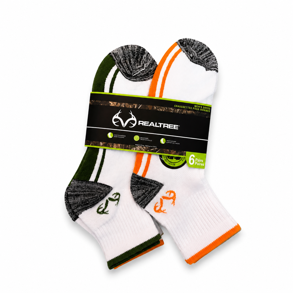 Chaussettes basses Realtree pour homme - Lot de 6 paires