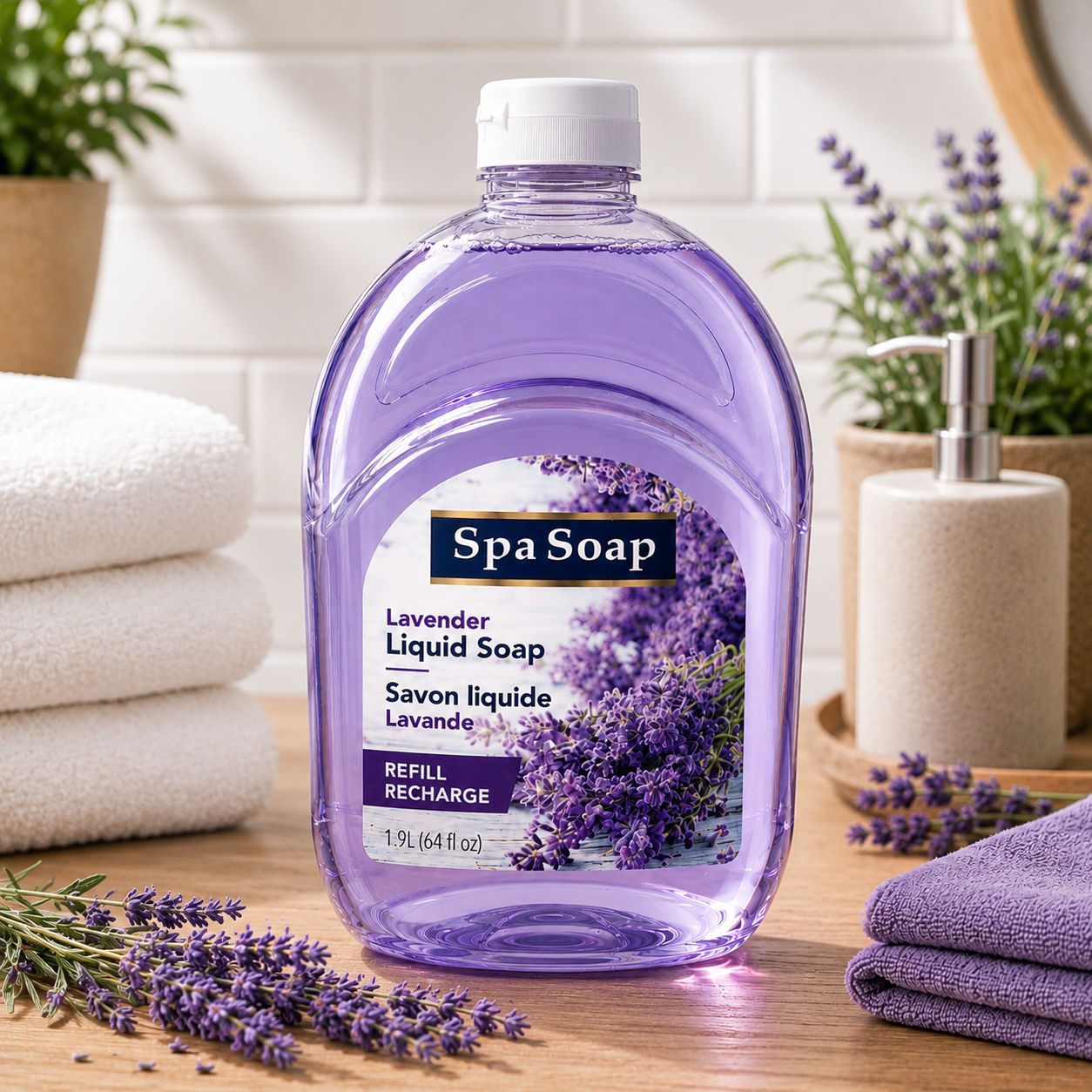 Savon liquide à la lavande – Recharge 1,9 L