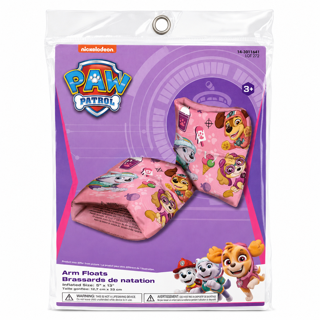 Brassards de natation Pat' Patrouille – Rose
