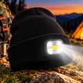 Bonnet avec lampe frontale LED intégrée – 200 lumens
