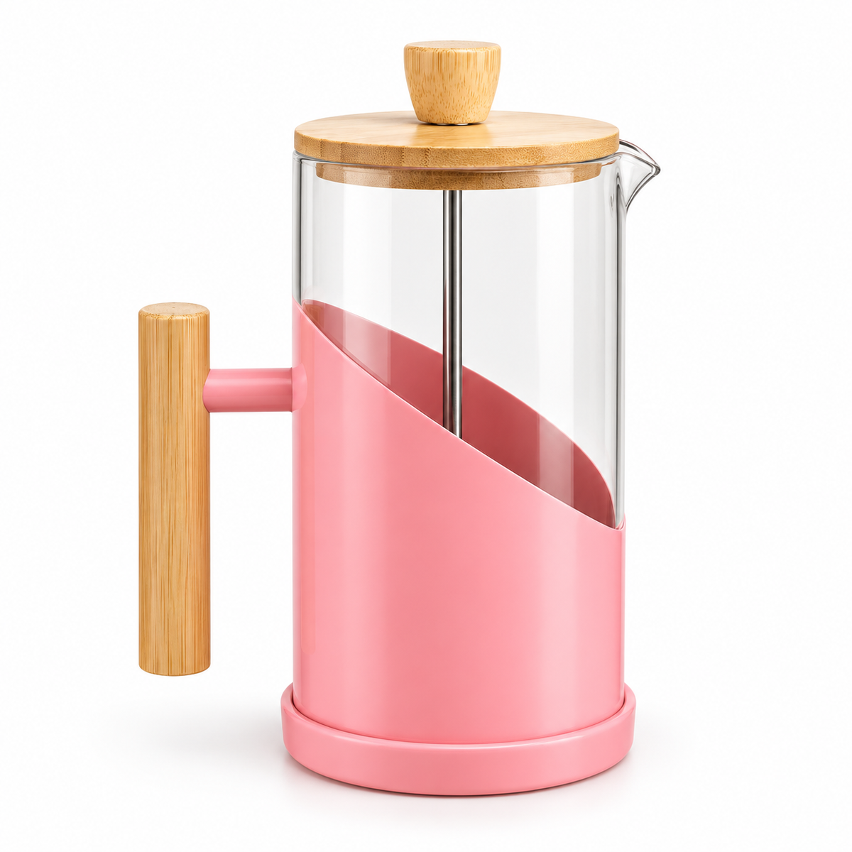 Cafetière à piston rose – 1,15 L
