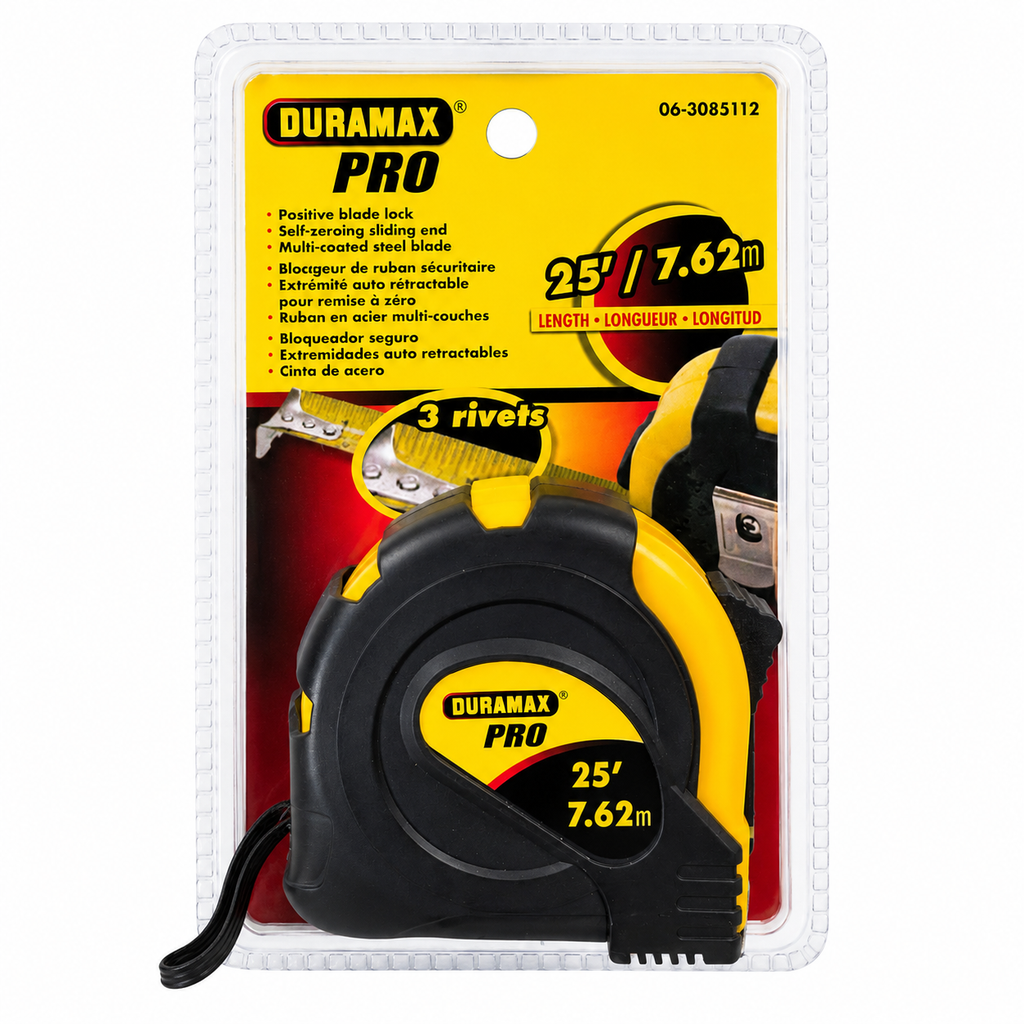 Duramax Pro - Mètre à ruban 7,62 m