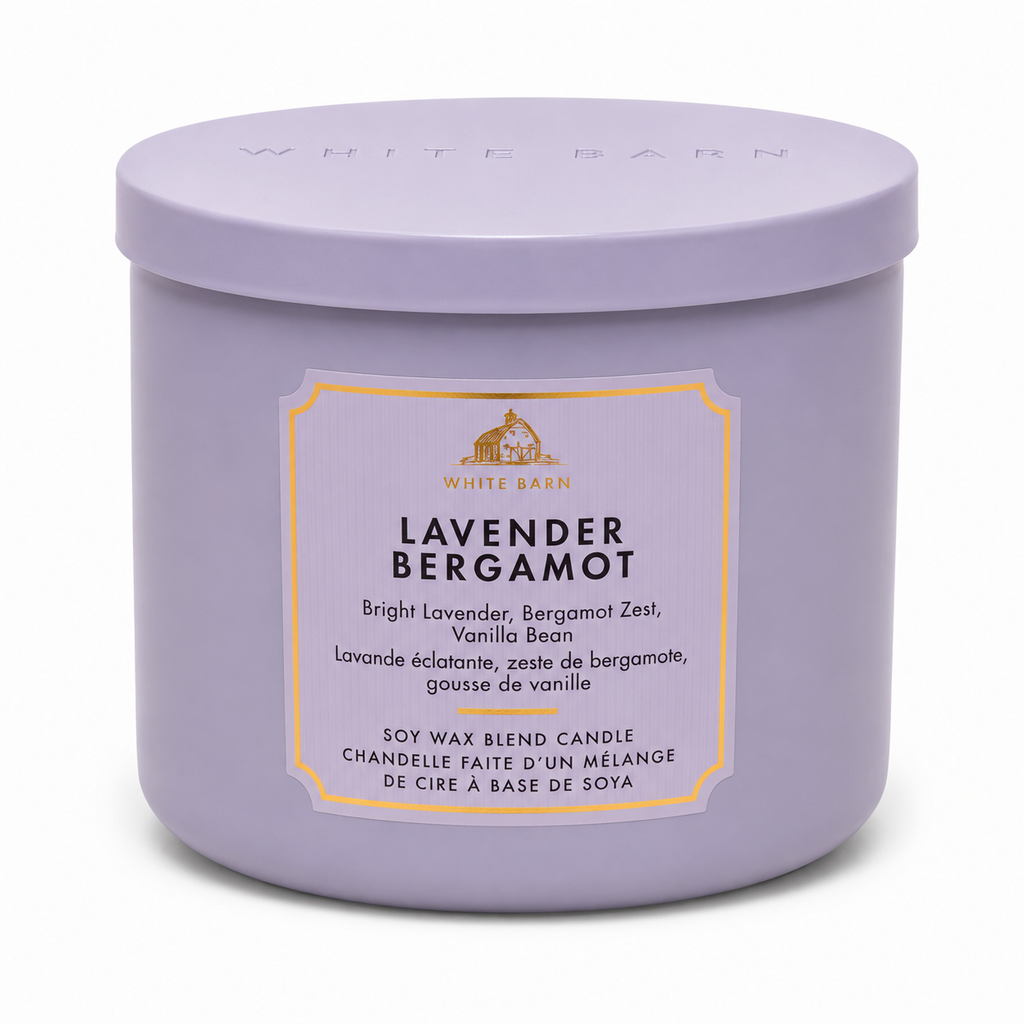 Bougie 3 mèches – Lavender Bergamot