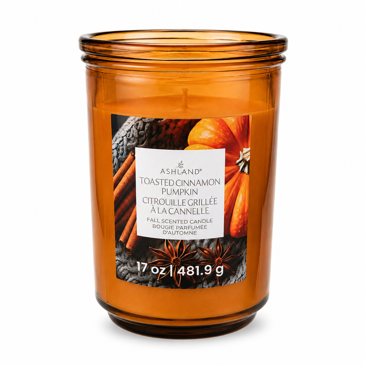 Bougie parfumée d'automne – Citrouille grillée à la cannelle