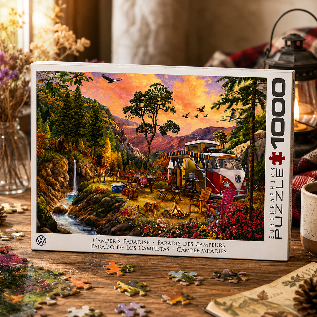 Puzzle 1000 pièces – Paradis des campeurs