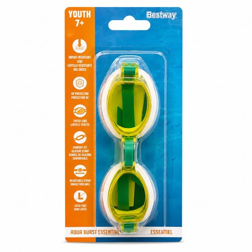 Lunettes de natation Bestway – Jeunesse Jaune