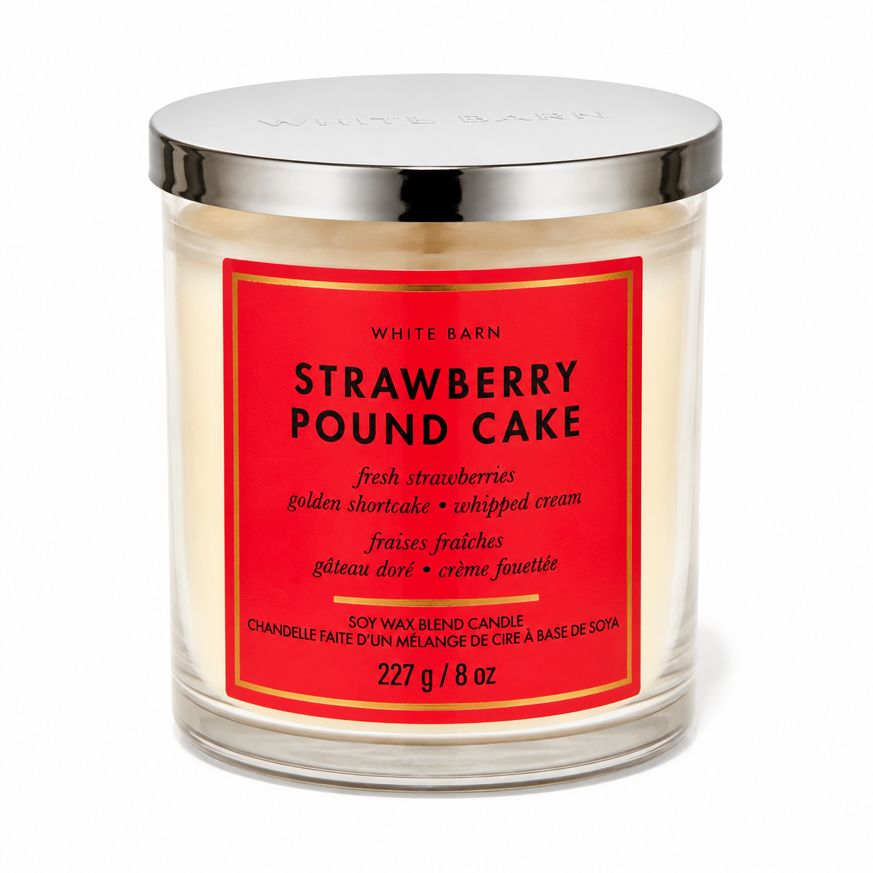 Bougie 1 mèche - Strawberry Pound Cake