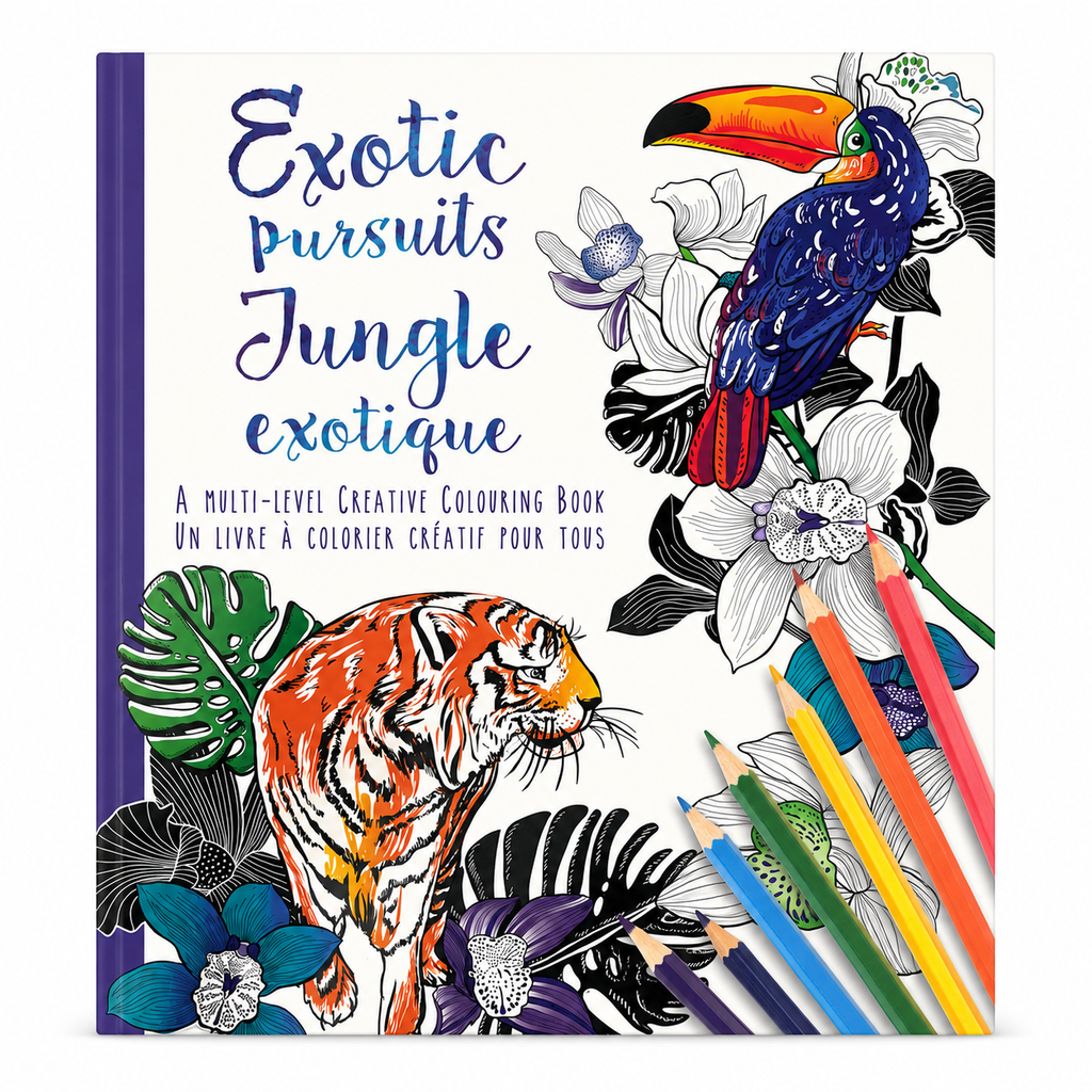 Livre de coloriage créatif – Jungle exotique