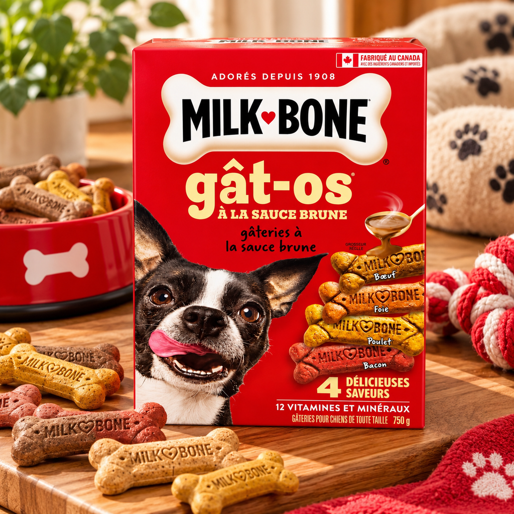 Friandises pour chiens aux 4 saveurs – 750 g