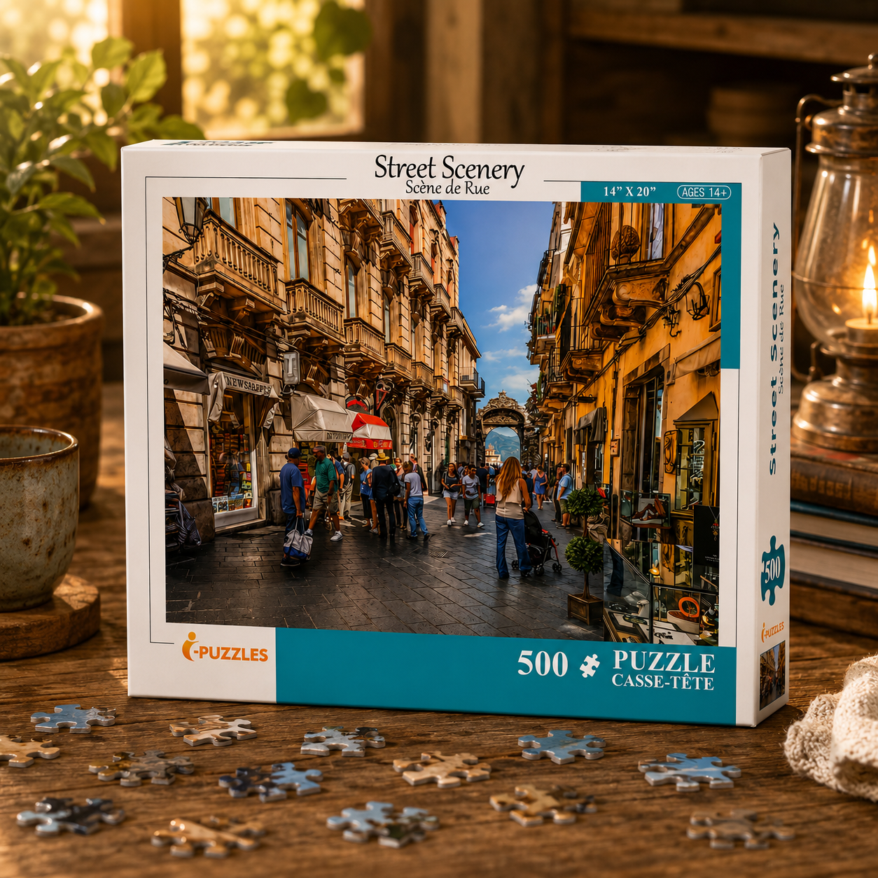 Puzzle 500 pièces – Scène de rue