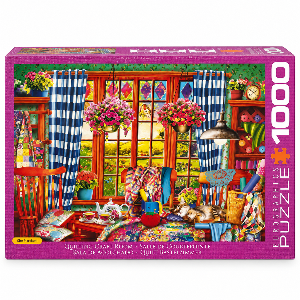 Puzzle 1000 pièces – Salle de courtepointe