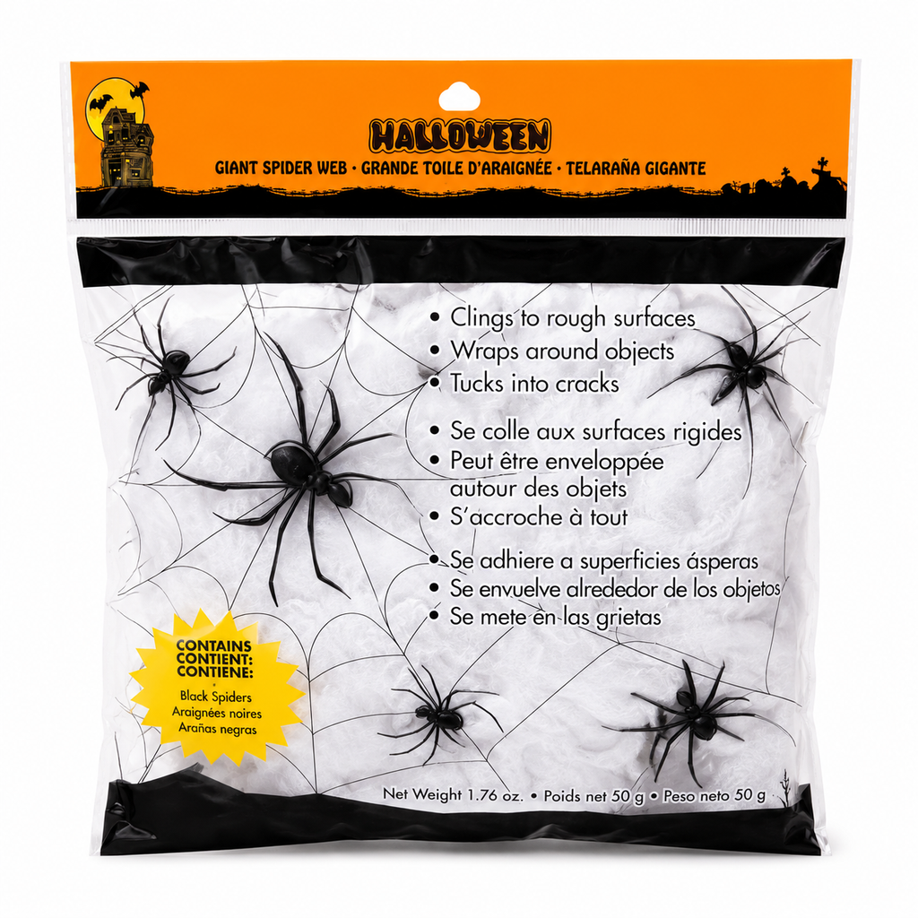 Toile d’araignée décorative Halloween – 50 g