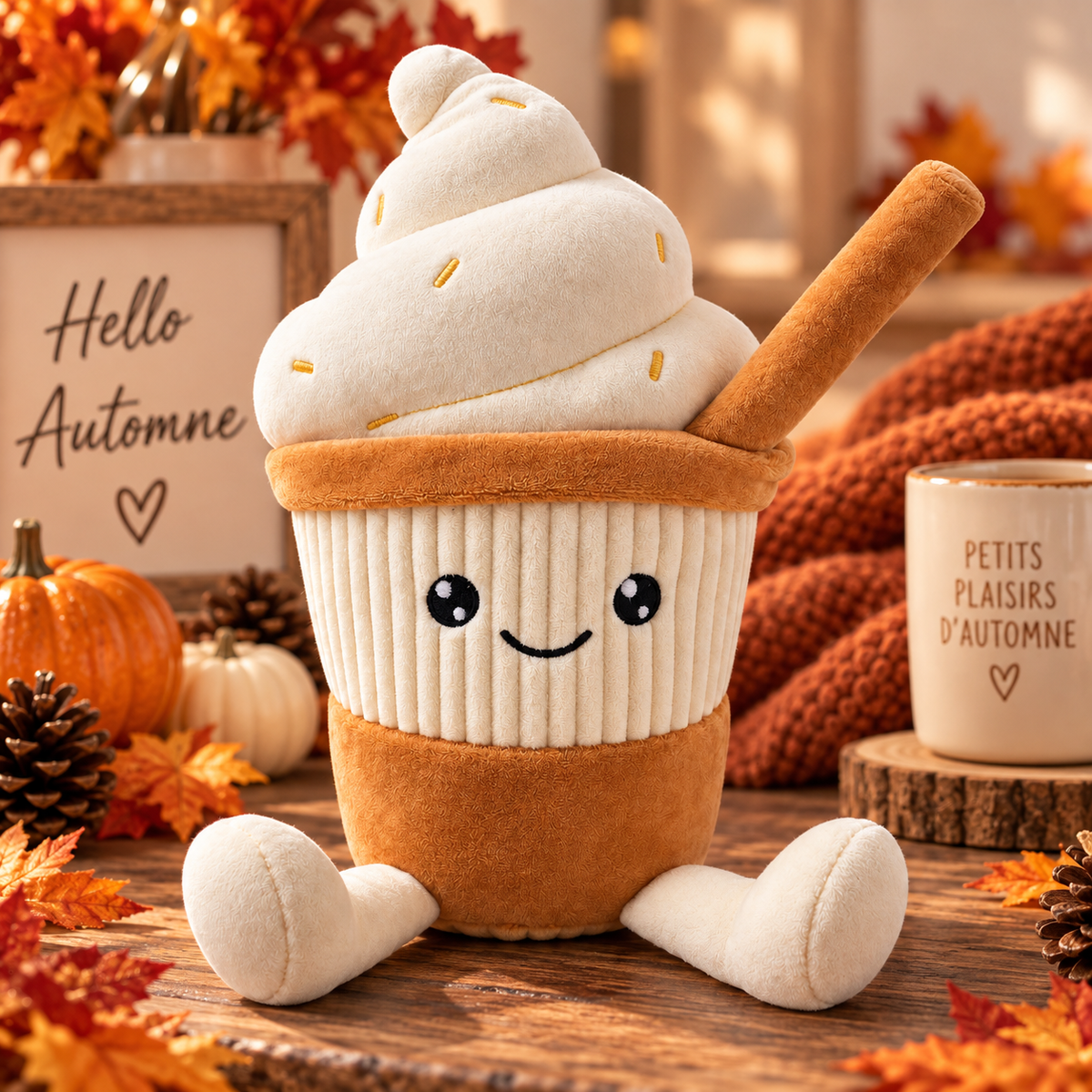 Peluche cupcake d’automne