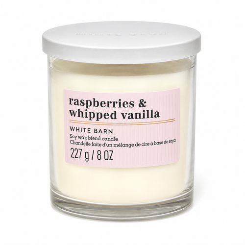 Bougie 1 mèche - Raspberries & Whipped Vanilla