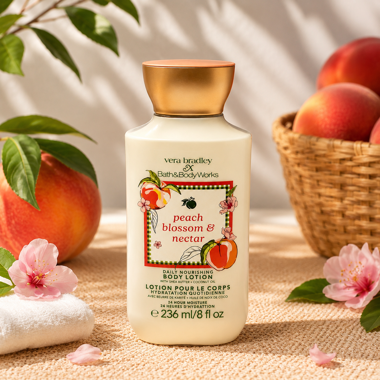 Lait pour le corps Peach Blossom & Nectar – 236 ml