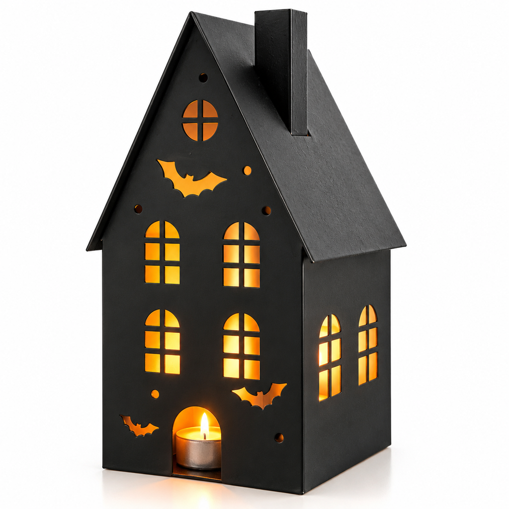 Photophore maison hantée – Décoration Halloween
