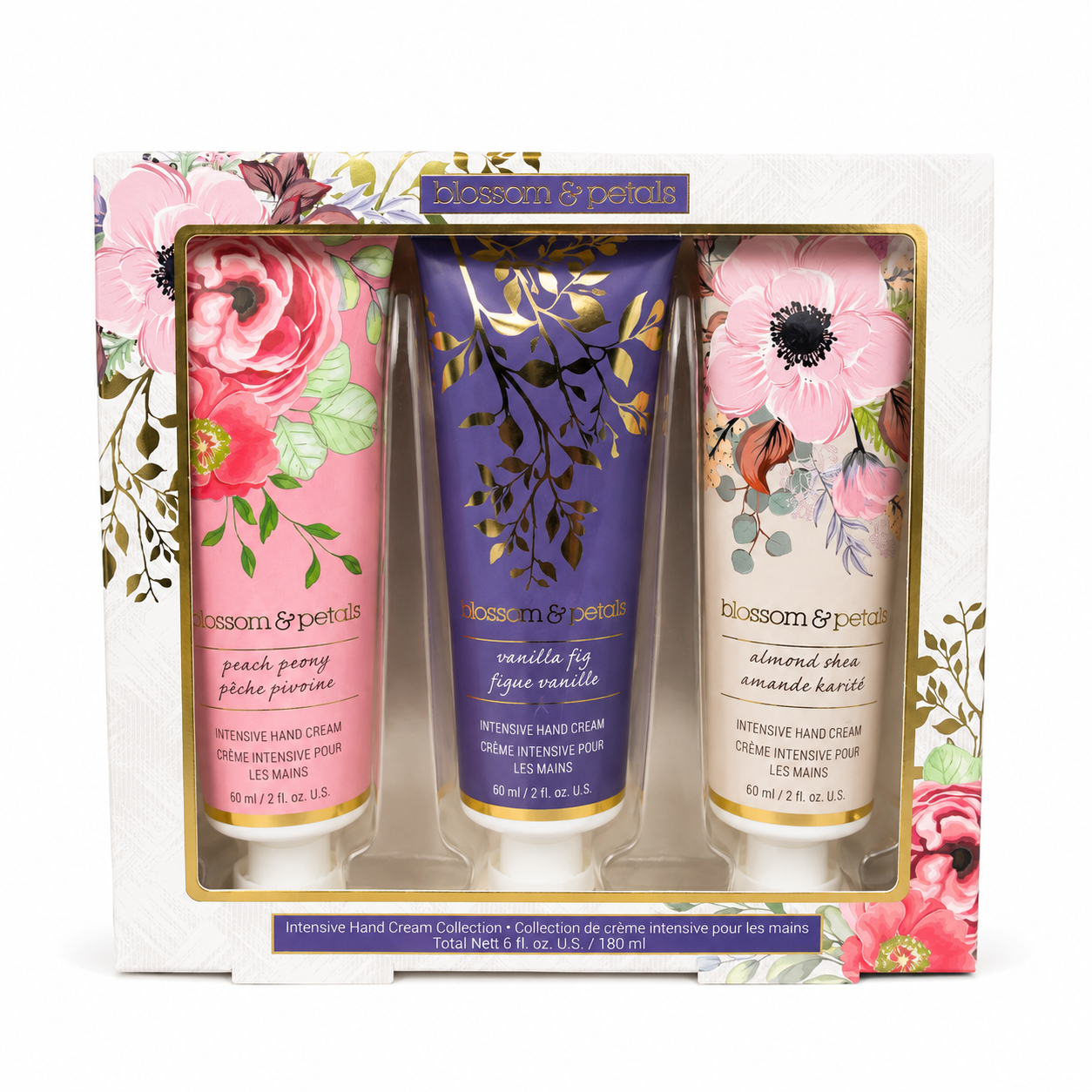 Coffret de 3 crèmes intensives pour les mains Blossom & Petals