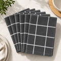 Lot de 6 lavettes en ratine S&CO – Gris