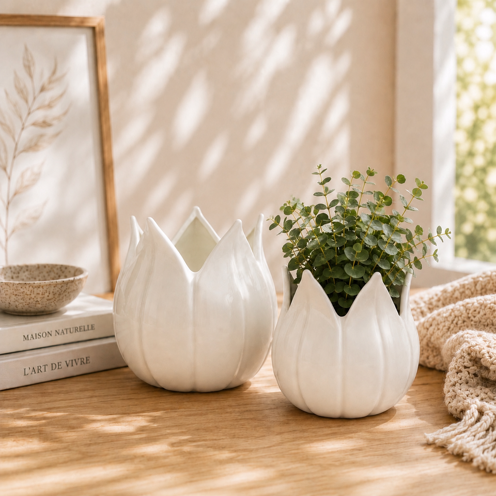 Pot de fleurs décoratif Tulipe – Petit
