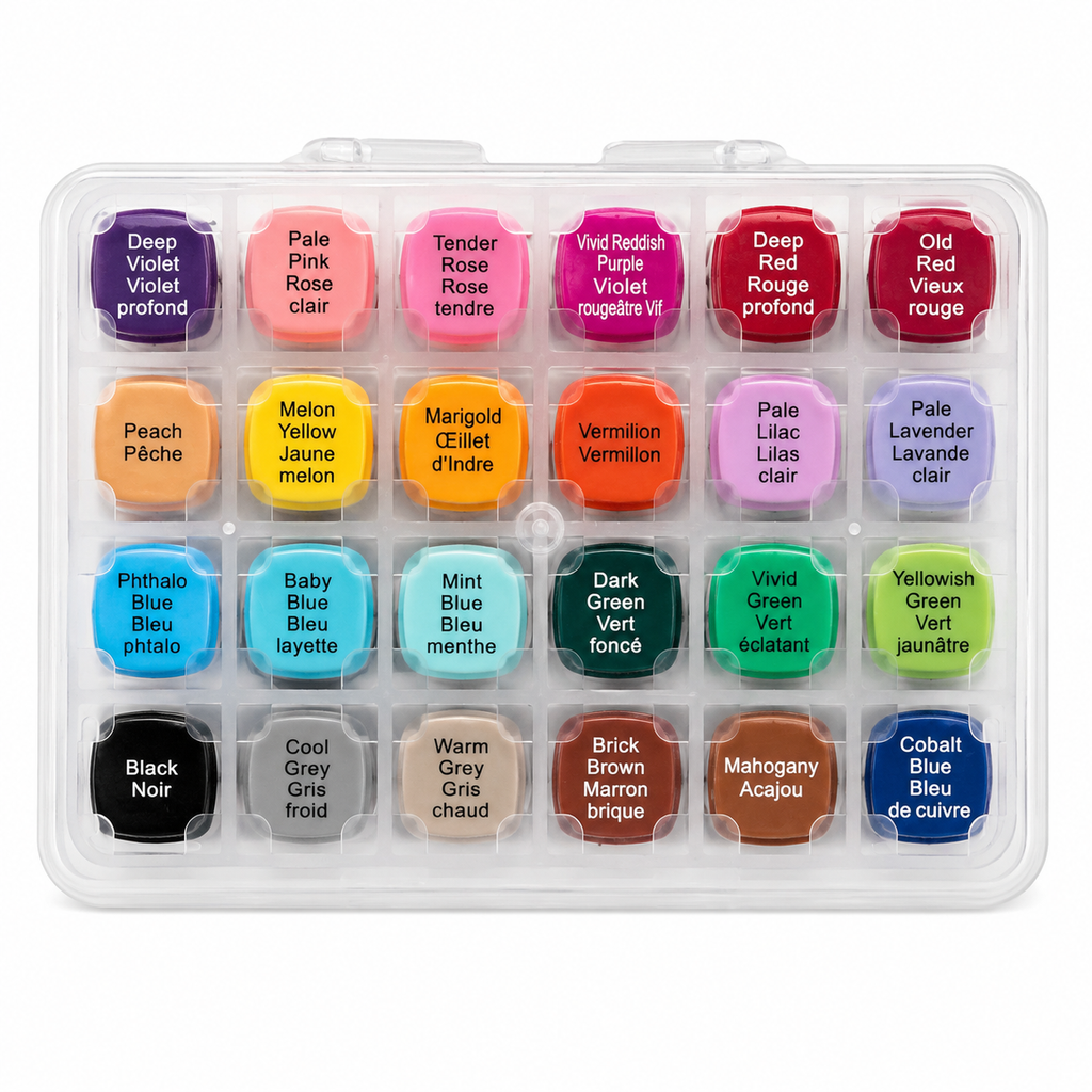 Marqueurs à base d’eau double pointe - Coffret de 24