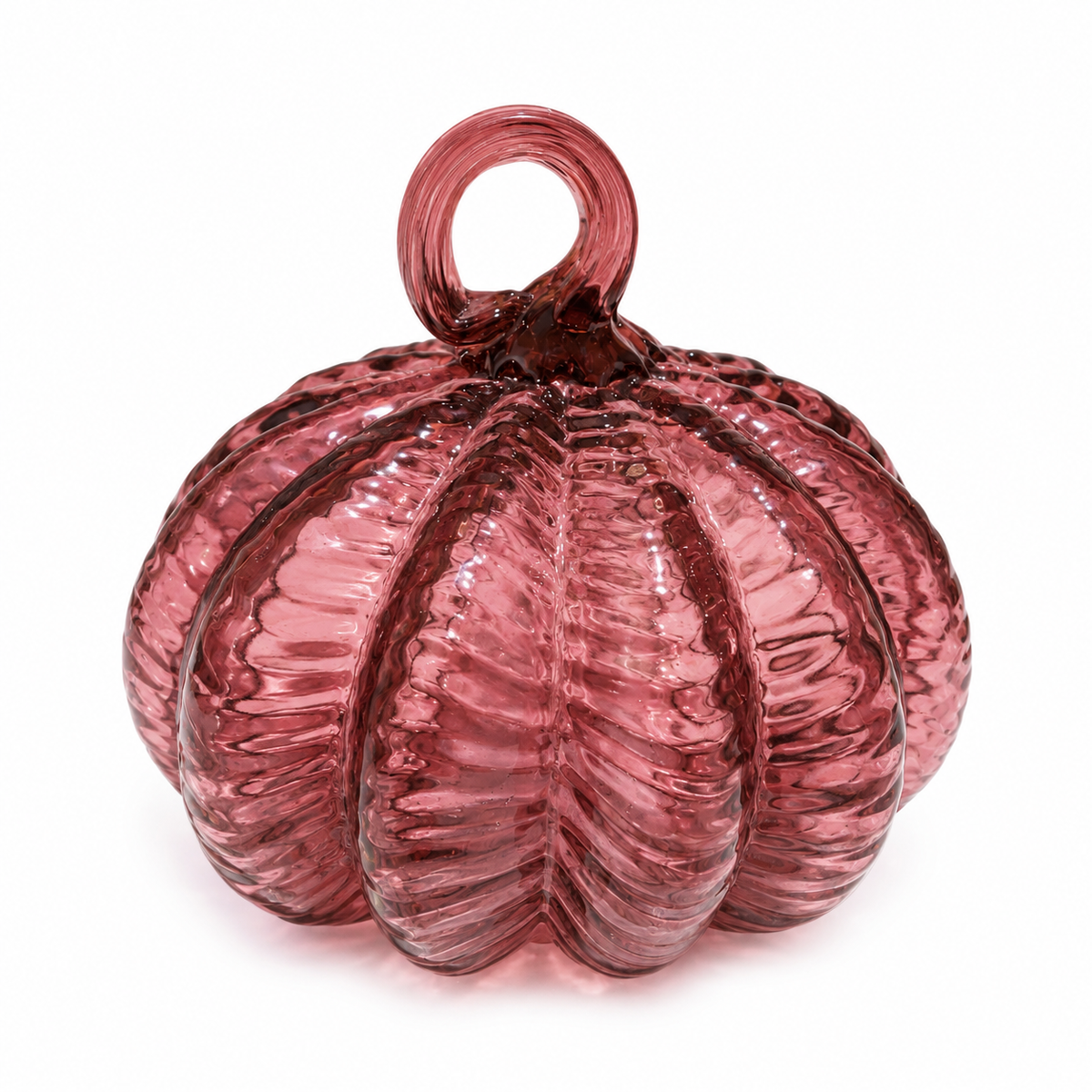 Citrouille décorative en verre