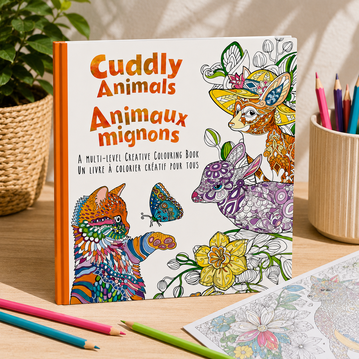 Livre de coloriage créatif – Animaux mignons