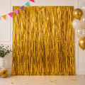 Rideau à franges doré pour fête – 1 x 2 m