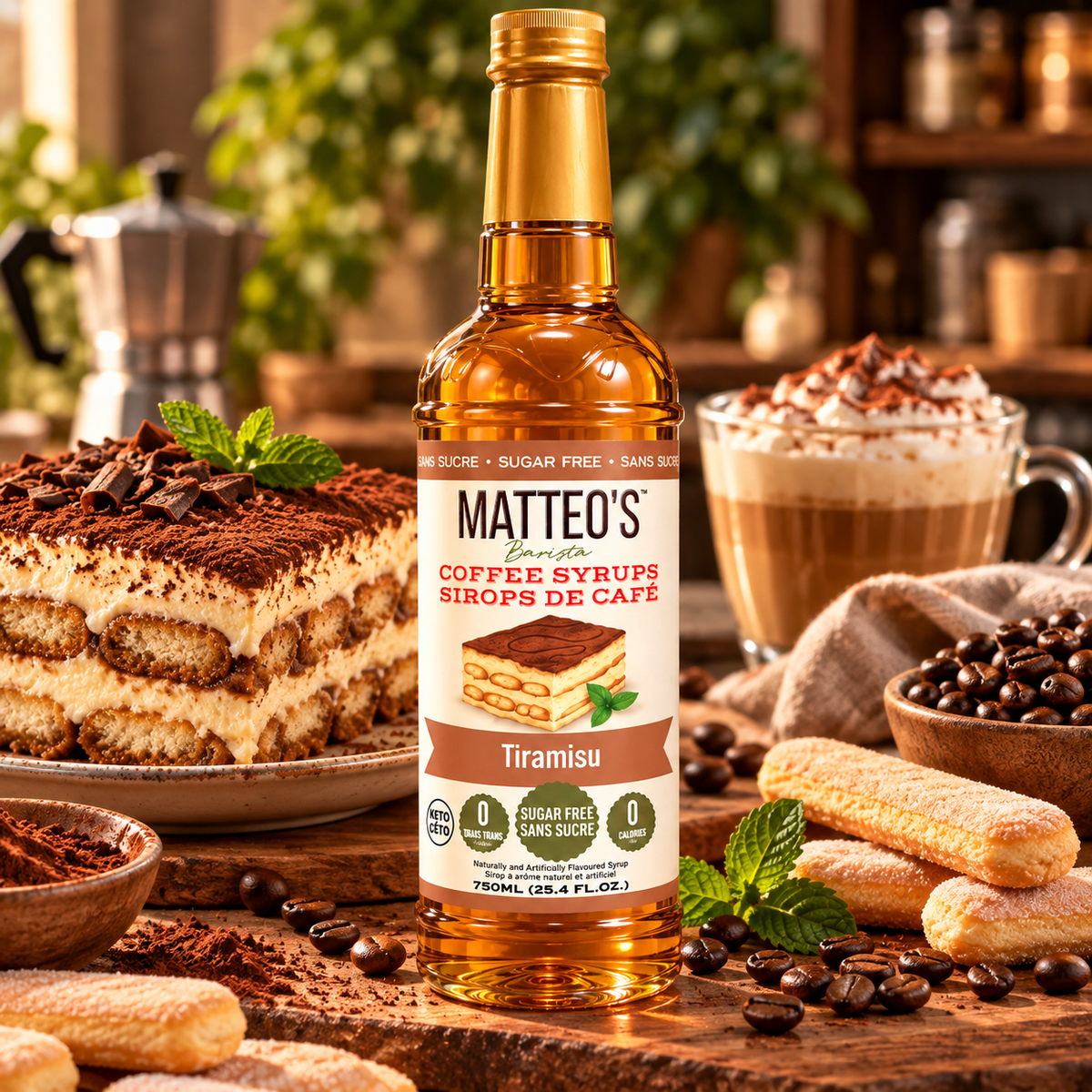 Sirop de café Tiramisu – 750 ml