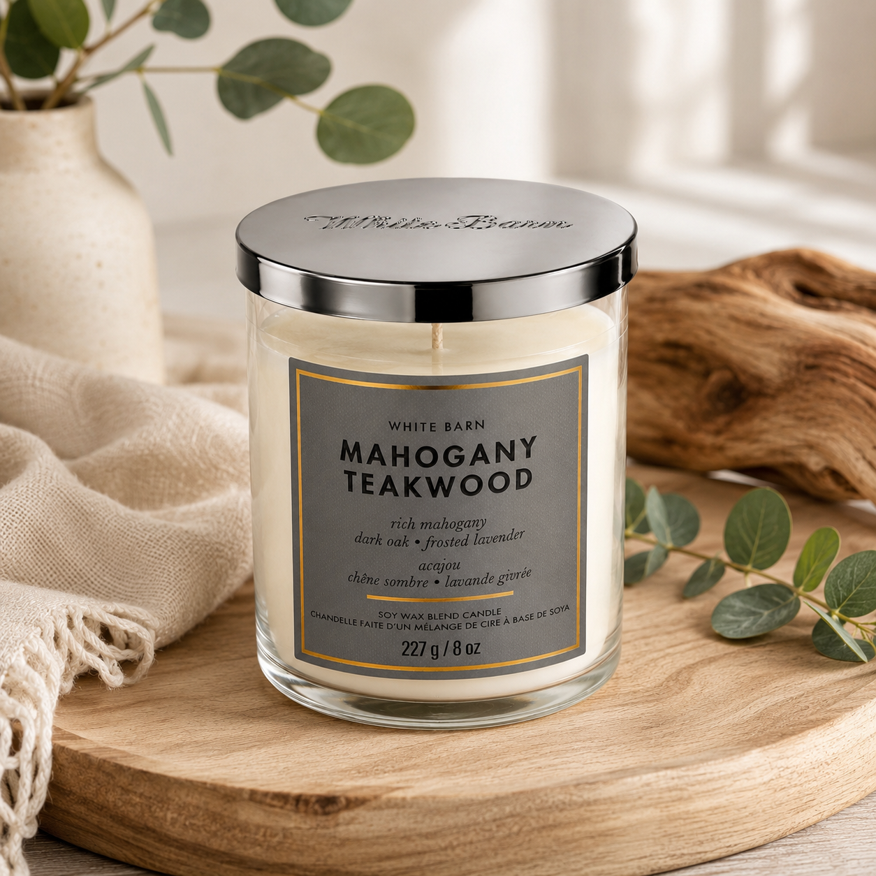 Bougie 1 mèche - Mahogany Teakwood