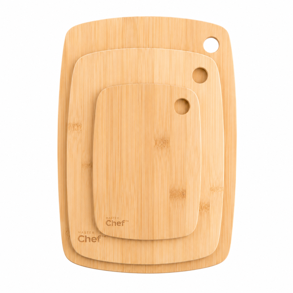 Planches à découper en bambou - Lot de 3