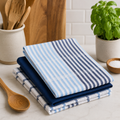Serviettes de cuisine à rayures - Lot de 3