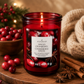 Bougie parfumée d'automne – Canneberge épicée
