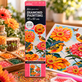 Diamond Painting – Oiseaux et fleurs colorées – 40 × 60 cm