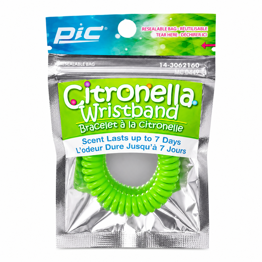 Bracelet à la citronnelle Vert – Diffusion jusqu'à 7 jours
