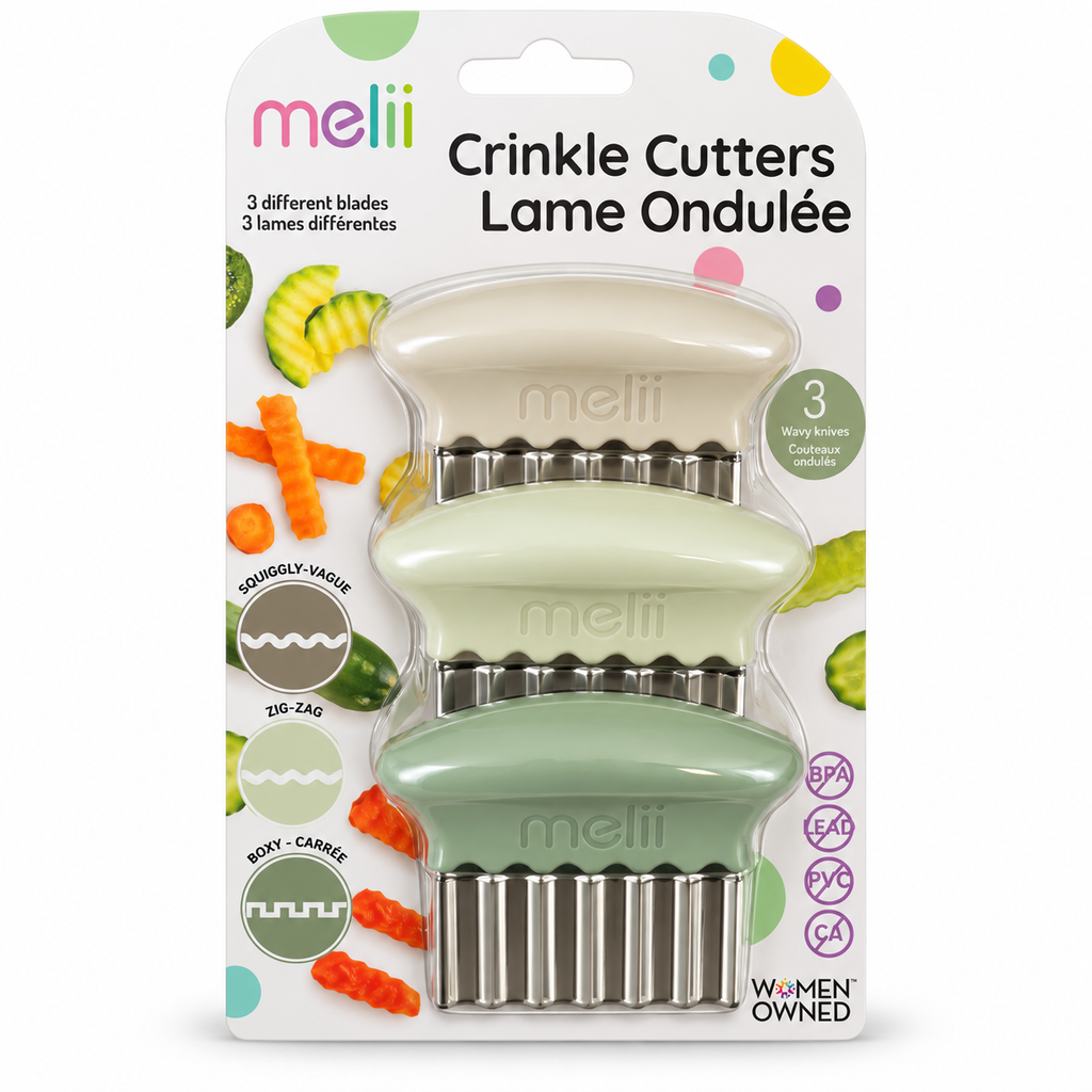 Coupeurs d’aliments à lame ondulée – Lot de 3