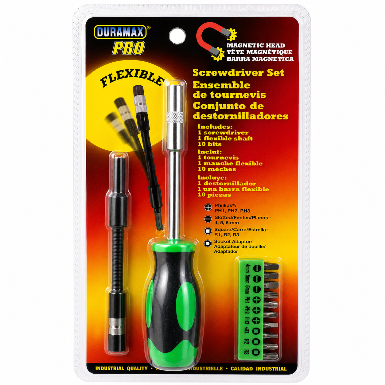Duramax Pro - Tournevis flexible 12 pièces