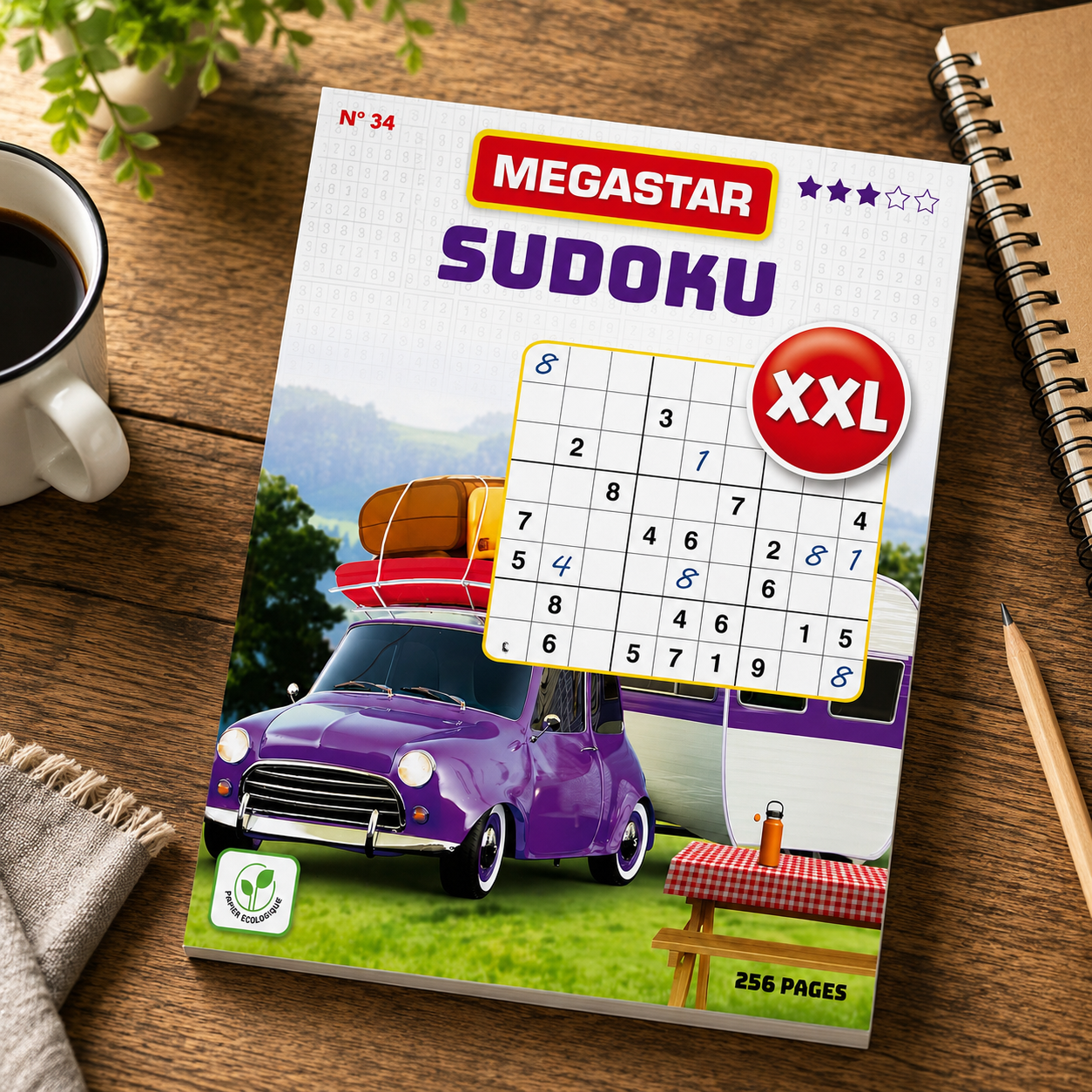 Livre de Sudoku XXL – 256 pages