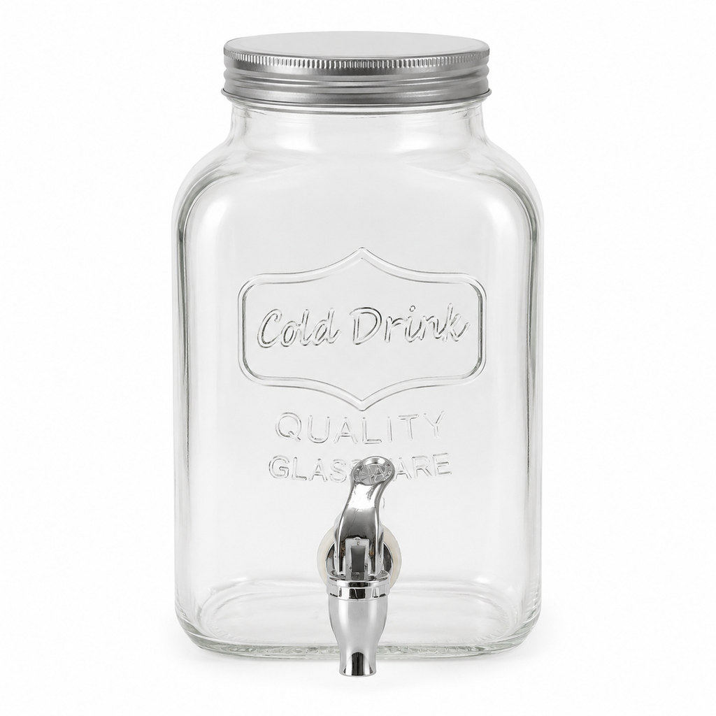 Distributeur à boissons en verre 3,8 L