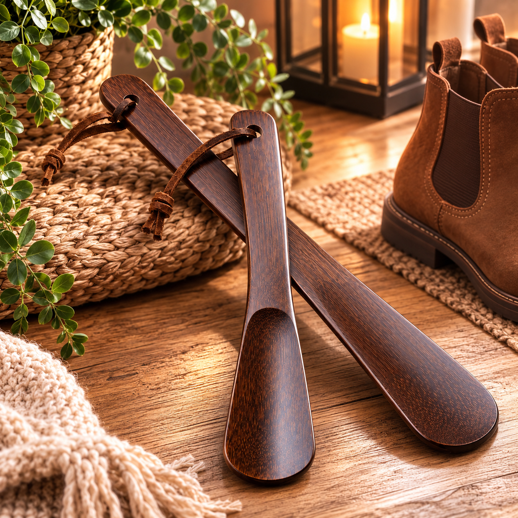 Chausse-pieds en bambou - Lot de 2