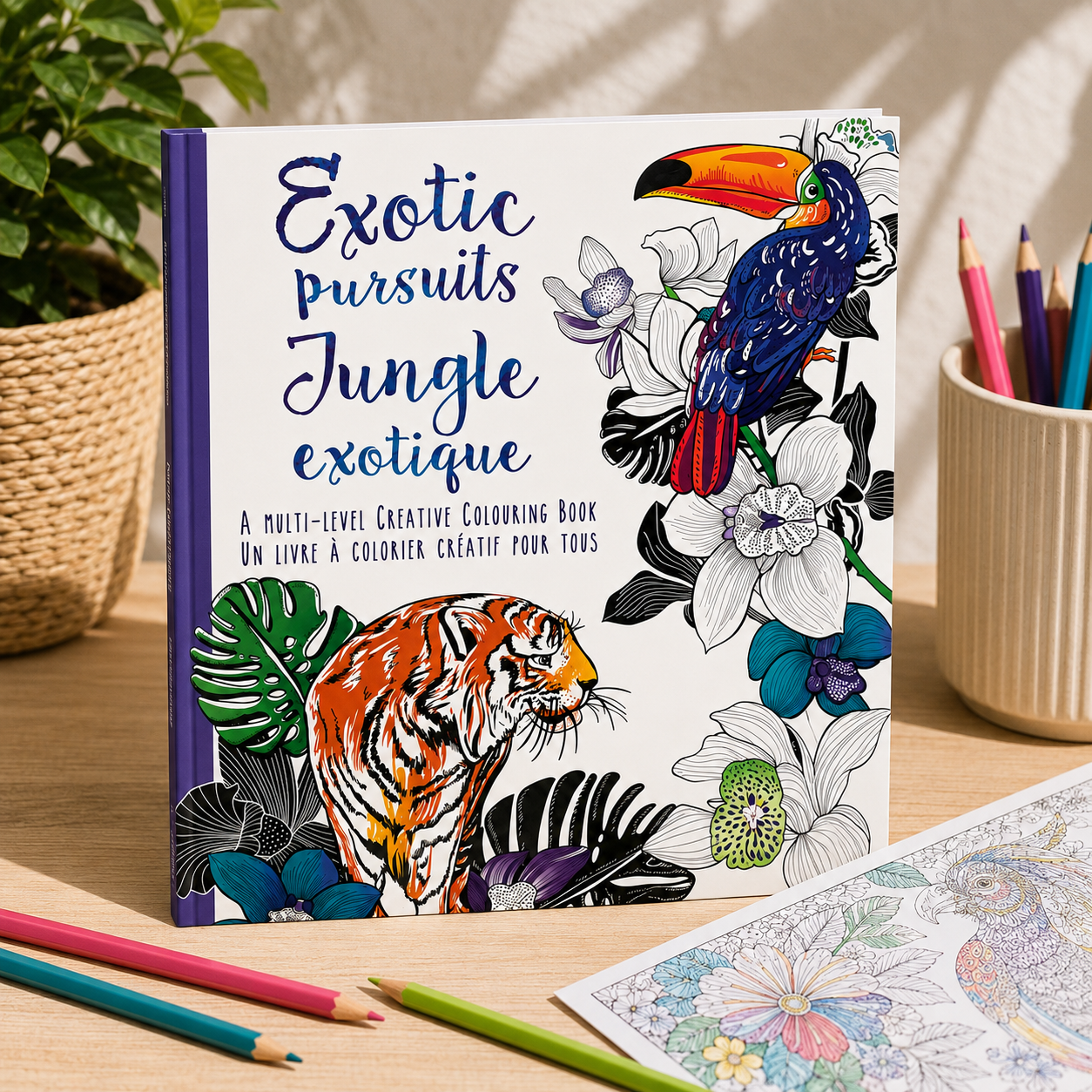 Livre de coloriage créatif – Jungle exotique