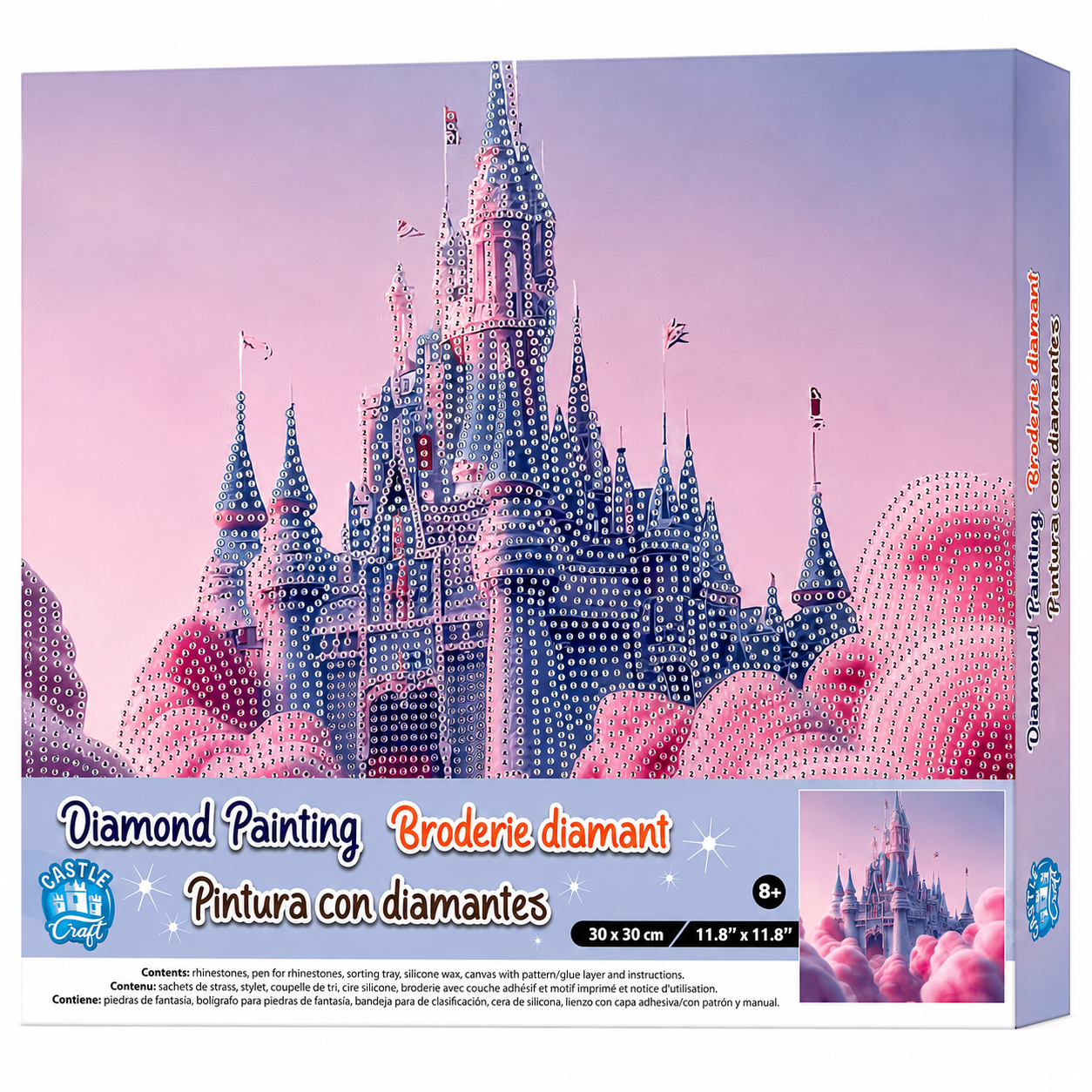 Diamond Painting Château Féerique – 30 x 30 cm