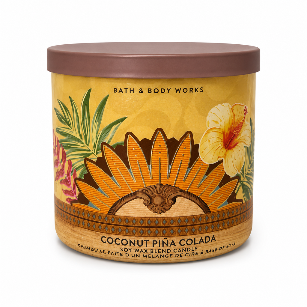 Bougie 3 mèches - Coconut Piña Colada